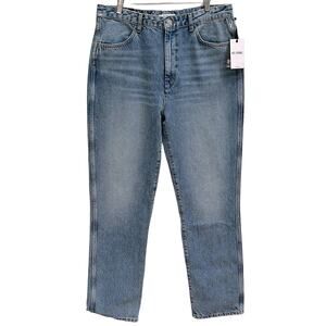 RE/DONE 70's Cigarette Denim Jeans in Blue Sea Size 32 NWT
